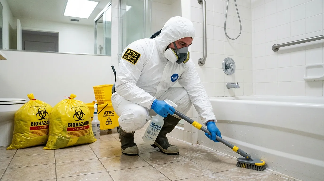 Decontamination equipment deployed for Blood Cleanup in Alamo Heights